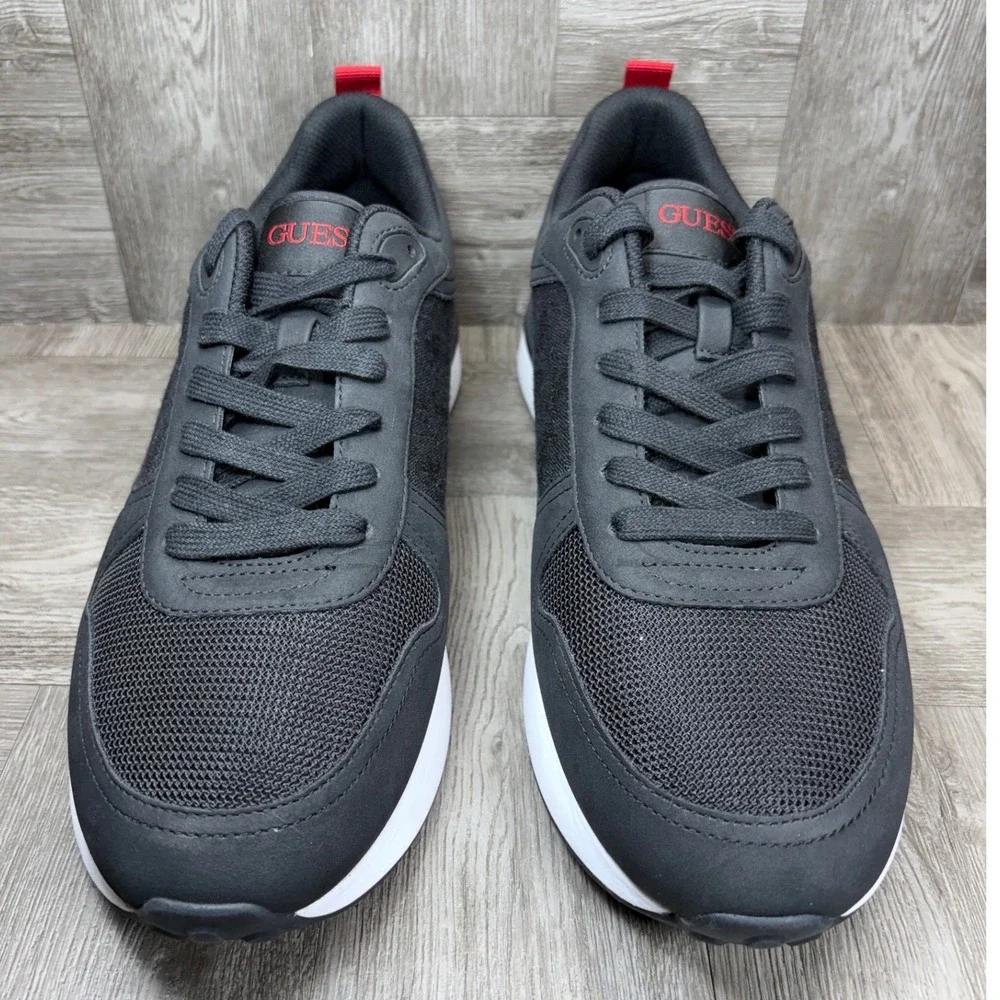 Guess Sneakers Mens 13 Black Casual Monogram Low‎ Top NEW GMOLIVOS